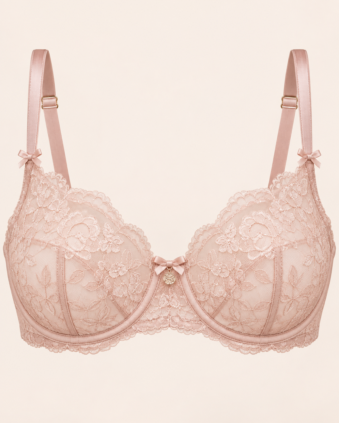 Blush lace bra