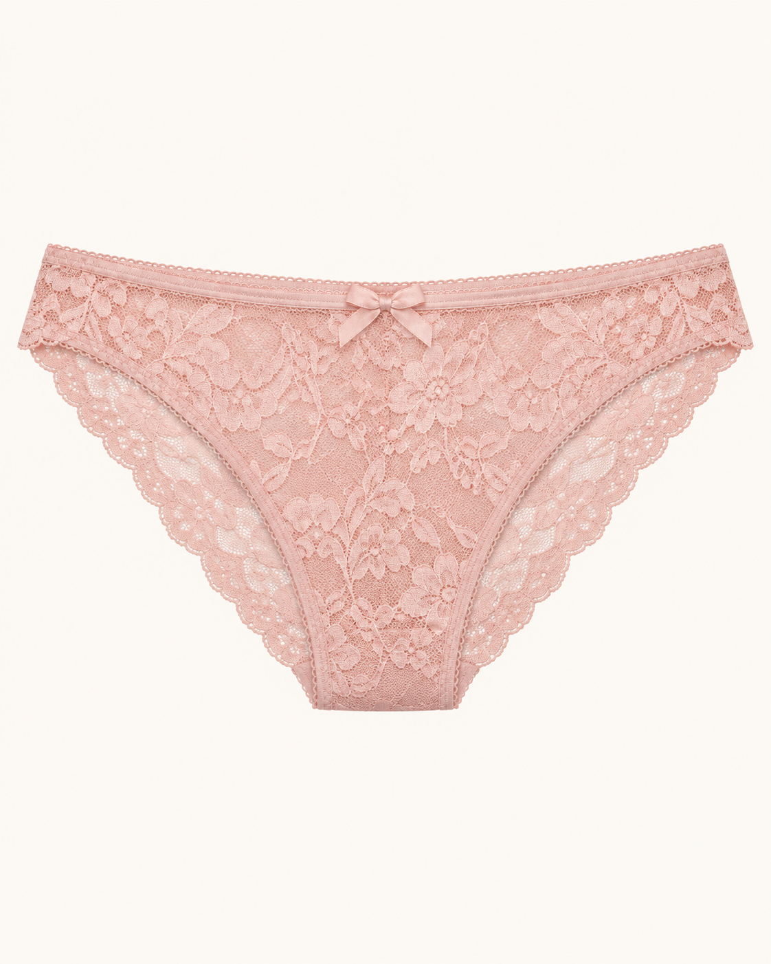 Blush lace brief