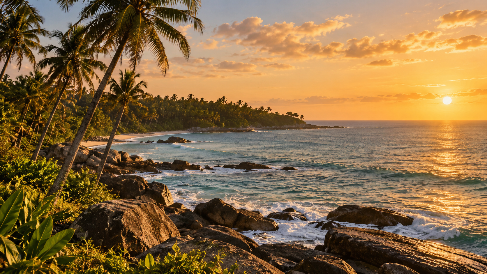 Sri Lankan tropical coast